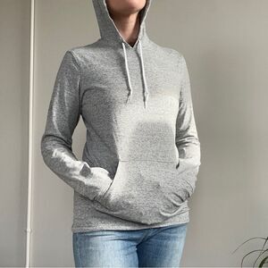 Adidas Women’s Lightweight Pullover Long Sleeve Hoodie Grey Size Small